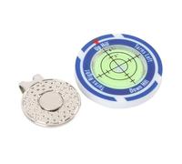 Ausla Marcador de Bolas de Sujeción/Soporte de Golfhut de Alta Precisión Nivel de Burbujas Redondas de Golf Portátiles, Diseño Duradero para Profesionales de Golf (Verde Azul)
