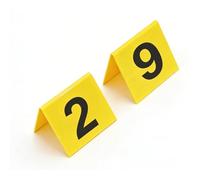 Ausla Marcadores de Evidencia Acrílicos, Paquete de 10 Marcadores de Escena del Crimen, Tiendas de Campaña Numeradas del 1 Al 10, Impresión Grande de Doble Cara, 2,48 X 2,48 X,17 Pulgadas para (