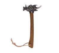 Ausla Martillo de Camping con de Madera, Martillo de Clavos de jabalí de Acero Aleado para Uso en Exteriores e Interiores, Colección y Utilidad
