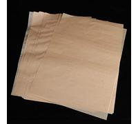 Ausla Matera de Horno de Silicona sin Palo de 100 Piezas, Papel de Pergamino Resistente a Alta Temperatura, Accesorios de Cocina con Pulpa de Madera, para Hornear, Barbacoa, (BROWN)