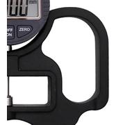 Ausla Medidor de Espesor Digital Medidor de Espesor de Metal Plástico Micrómetro 0 a 12,7 Mm Pantalla Digital Grande Gatillo de Pulgar para Medición de Esponja de Cuero de Película de Papel