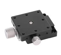 Ausla Mesa Deslizante Aleación de Aluminio Eje X Plataforma de Desplazamiento de Ajuste Fino Manual 40 X 40 Mm 0,5 Mm por Vuelta Precisión de 30 μm para Dispositivos de Medición de Equipos ópticos
