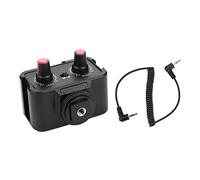 Ausla Mezclador Adaptador de Audio para Micrófono Universal WS-V2 de 2 Canales, Solución de Micrófono Dual de Plástico Premium para Cámaras DSLR y Creadores de Contenido