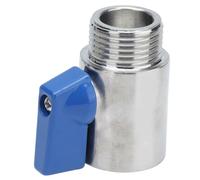 Ausla Mini Válvula de Bola 5 8 Pulgadas G5 8 304 Válvula de Bola Hembra a Macho de Acero Inoxidable Sello de PTFE Cuarto de Vuelta para Cabezal de Ducha RV Baño Cocina Cerveza Homebrew