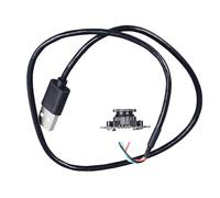 Ausla Módulo de Cámara de 2 MP, Módulo de Cámara de Enfoque Manual, Cámara con Cable USB de 72 Grados sin Distorsión para Computadora Portátil con Chip GC2154, Micrófono Analógico,