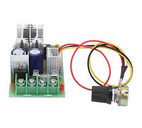 Ausla Módulo de Control de Velocidad del Motor Controlador de Velocidad PWM DC10 60V Plástico Aleación de Aluminio 10A Clasificado 20A Pico 25KHZ Control de Perilla Continuo para Motor de CC Equipo de