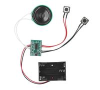 Ausla Módulo de Grabación de Sonido DIY para Tarjetas de Felicitación, 4 Minutos de Grabación con Reproducción en Bucle y Botón Pulsador, Incluye Cable de 10 cm