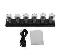 Ausla Nixie RGB Tube Clock, Pantalla IPS de 1 Pulgada, Tubos Luminosos Creativos, Reloj Analógico, Control Remoto por App, Soporta Sync, DIY, Alarma, Temporizador, Visualización en