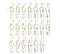 Ausla Nota Musical, 20Pcs Suministros de Artesanía en Metal Creativos para Modelar, Organiza Documentos con Materiales de Manualidades para Uso en Oficina y Hogar (GOLD)