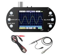 Ausla Osciloscopio Portátil Oscilómetro Portátil con Pantalla TFT de 2,4 Pulgadas Frecuencia de Muestreo de 2,5 MHz Ancho de Banda Analógico de 500 KHz Forma de Onda Automática Ahorro para
