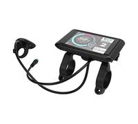 Ausla Pantalla de Bicicleta Eléctrica, Diseño de Panel LCD de Material ABS y Toma de Carga USB para Bicicleta Scooter Eléctrica con Manillar de 22,2 Mm