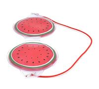 Ausla Parche para los Ojos, Máscara para los Ojos de Gel de PVC, Compresa Fría, Máscara para Dormir, 7 X 2,8 Pulgadas, para Viajes, Oficina, Uso Doméstico, con Bloqueo de Luz, Alivio del Frío (sandía)