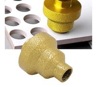 Ausla Partículas de Diamante Abridor de Orificios Cónicos Broca Cónica Cortador de Orificios Broca Escalonada 20-35-50 Mm para Metal, Madera y Plástico con Vástago M10 para Perforación