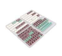 Ausla PBT Keycaps 143 Teclas, Cherry, Sublimación de 5 Caras | Use teclas Dye Sub, leyendas anti-fade, conjunto completo de teclado mecánico, actualización de escritura para juegos,