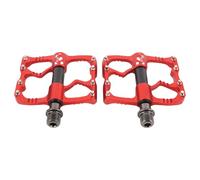 Ausla Pedales de Bicicleta de Montaña de Carretera, Aleación de Aluminio, Fibra de Carbono, Pedales Planos para Bicicleta, 3 Rodamientos, Plataforma Ancha, Clavos Antideslizantes, Ligeros para