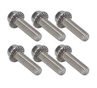 Ausla Pernos de Tornillo M10 A2 70 Pernos de Cabeza Hexagonal con Bridas de Acero Inoxidable M10x1.5 DIN6921 con Junta 20 Piezas de Rosca Gruesa para Maquinaria de Reparación de Automóviles Uso en
