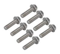 Ausla Pernos de Tornillo M10 A2 70 Pernos de Cabeza Hexagonal con Bridas de Acero Inoxidable M10x1.5 DIN6921 con Junta 20 Piezas de Rosca Gruesa para Maquinaria de Reparación de Automóviles Uso en