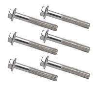 Ausla Pernos de Tornillo M10 A2 70 Pernos de Cabeza Hexagonal con Bridas de Acero Inoxidable M10x1.5 DIN6921 con Junta 20 Piezas de Rosca Gruesa para Maquinaria de Reparación de Automóviles Uso en