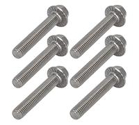 Ausla Pernos de Tornillo M10 A2 70 Pernos de Cabeza Hexagonal con Bridas de Acero Inoxidable M10x1.5 DIN6921 con Junta 20 Piezas de Rosca Gruesa para Maquinaria de Reparación de Automóviles Uso en