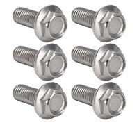 Ausla Pernos de Tornillo M10 A2 70 Pernos de Cabeza Hexagonal con Bridas de Acero Inoxidable M10x1.5 DIN6921 con Junta 20 Piezas de Rosca Gruesa para Maquinaria de Reparación de Automóviles Uso en