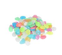 Ausla Piedras Luminosas, Adoquines Luminosos que Funcionan con Luz para Senderos de Jardín, con Piedras Fluorescentes Llamativas para Decoración del Hogar y Manualidades (100 / Bolsa)