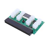 Ausla Placa Adaptadora de Alimentación para Servidor PCB con Cable de Núcleo de Cobre, Placa Adaptadora de 750 W con Pantalla LED, Condensadores de Baja Resistencia, Admite 12 Cables PCI E para