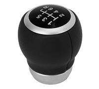 Ausla Pomo de Palanca de Cambios de 6 Velocidades, Repuesto de Cuero Artificial, para Automóviles con Transmisión Manual, Mejora la Comodidad de Conducción y la Ergonomía (BLACK)