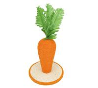 Ausla Poste Rascador para Gatos con Diseño de Zanahoria Vertical de Sisal, Rascador para Gatos de Cartón Compuesto Duradero con Base Estable para y Gatitos de Interior de 9,8 X 9,8 Pulgadas