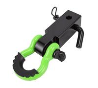 Ausla Receptor de Enganche con Grillete, Acero Al Carbono Forjado de 2 Pulgadas con Aislador de Grillete D Anillo de 3/4, Pasador de Remolque de 5/8, Capacidad de Tracción de 13000