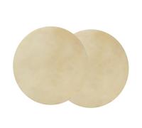 Ausla Reemplazo de Parche de Tambor, Parche de Tambor Bongo de Piel de Oveja de 8,5 Pulgadas, Fibra de Colágeno Gruesa, Tono Claro, 2 Piezas para Práctica de Jugadores de Percusión Manual de