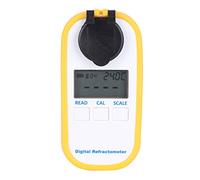 Ausla Refractómetro LCD Digital Brix, 0-50% de Alta Precisión, Ahorro de Energía, Diseño Elegante, Amplio Rango, Compensación de Temperatura, Medidor de Azúcar Portátil para Apicultores con Alto
