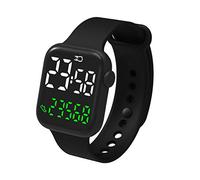 Ausla Reloj Digital Cuadrado con Pantalla Táctil para Niños, 50M | Operación táctil de correa de TPU, batería de 600 mAh, estela de mano con visualización semanal, deportes de natación para