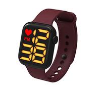 Ausla Reloj Digital Cuadrado con Pantalla Táctil para Niños, 50M | Operación táctil de correa de TPU, batería de 600 mAh, estela de mano con visualización semanal, deportes de natación para