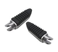 Ausla Reposapiés Pedal Delantero de Aluminio y Goma 2 Piezas 12 X 3 X 3 Cm Agarre Antideslizante Soporte Equilibrado para Motociclistas Eléctricos Desplazamientos Diarios