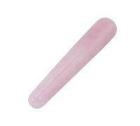 Ausla Rose Quartz Stick, Masaje de la Cara Varita de Piedra, Diseño Hermoso, Mano de Obra Fina, Pequeña y Portátil, con Tres Opciones de Color, para Masaje Facial, de Acupunta (#1)