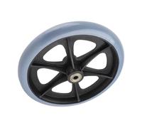 Ausla Ruedas Delanteras para Silla de Ruedas, 20 cm, Goma Antideslizante, Capacidad 120 kg, Gris