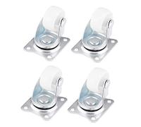 Ausla Ruedas Pivotantes para Muebles, 25 mm, Capacidad de Carga 30 kg, Juego de 4 Unidades, Universal