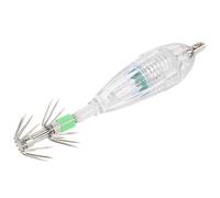 Ausla Señuelo de Pesca con Luz LED, Cebo de Pesca de Calamar de Poliéster PE con Luz Estroboscópica de 4 Colores, Gancho de Paraguas Doble Impermeable de 300M para Nocturna, Barco, Uso en Lago y Río