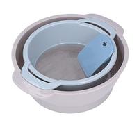 Ausla Set de Tamiz de Harina Apilable de 4pc, Bandeja de Recorte de 9.6x3.1in con Malla para la Cocina