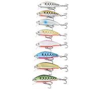 Ausla Sinking Fishing Lure, Long Throw Artificial Minnow with 3D Lifelike Eyes and Stainless Steel Hooks, for Bass Trout Fishing in Riverside