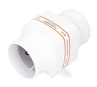 Ausla Soplador de Aire de Sentina de 4 Pulgadas Soplador de Aire en Línea ABS 12 V 270 CFM con Ventilador de 6 Aspas Carcasa Impermeable Anticorrosión para Compartimiento de Motor de Barco Marino