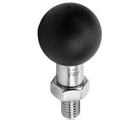 Ausla Soporte de Cabeza de Bola para Espejo Retrovisor de Motocicleta, Acero Inoxidable Inoxidable, Adaptador Resistente para una Fácil Instalación en Bicicletas (M8*1.25)