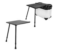 Ausla Soporte de Expansión para Motocicleta Mesa Plegable Caja Lateral de Camping con Ajustable y Configuración Rápida Aleación de Aluminio para Touring en Motocicleta, Picnic y