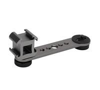 Ausla Soporte de Extensión de Zapata Fría Triple, Adaptador de Soporte de Micrófono de Aleación de Aluminio para Trípode, Admite Tres Accesorios, Ideal para Transmisión en Vivo y Vlogging (gris