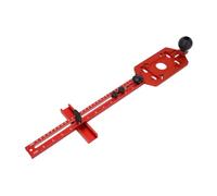 Ausla Soporte de Ranura de Fresado de Enrutador Plantilla de Corte Circular de Enrutador de Aleación de Aluminio 3 en 1 con Base Plegable de Doble Escala Rango de Ranura de 60-300 Mm para Proyectos de