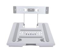 Ausla Soporte para Pantalla de Computadora Portátil, Soporte de Pantalla Portátil Plegable de Metal con Bandeja, Inclinación de ángulo de Ajustable, Apto para EM116 EM1411 EM1332 EM1412 para Viajes de