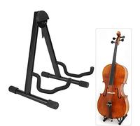 Ausla Soporte Plegable para Guitarra y Violonchelo, Acero Negro con Almohadilla de Espuma, 35,5x30,5x40 cm