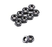 Ausla Surtido de Tornillos Hexagonales M3, Kit de Arandelas de Tuercas y Pernos de Acero de Aleación Negra, 300 Piezas, 6 Tamaños M3 X 4 a 12, Cabeza Plana con Botón de Tapa para Reparación de (A: