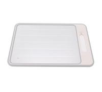 Ausla Tabla de Cortar de Aluminio Bandeja para Descongelar de Doble Cara con Afilador de Cuchillos 31,3 X 21 Cm Superficie de Molienda para Carne Pescado Verduras Preparación de la Cocina en el