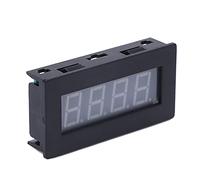Ausla Tacómetro Digital, Medidor de RPM ABS de 4 Dígitos con Pantalla LED de 0,56 Pulgadas, CC de 8 a 15 V, 5 a 9999 RPM, Instalación Integrada, para Pruebas de Velocidad del Motor en Equipos (Luz